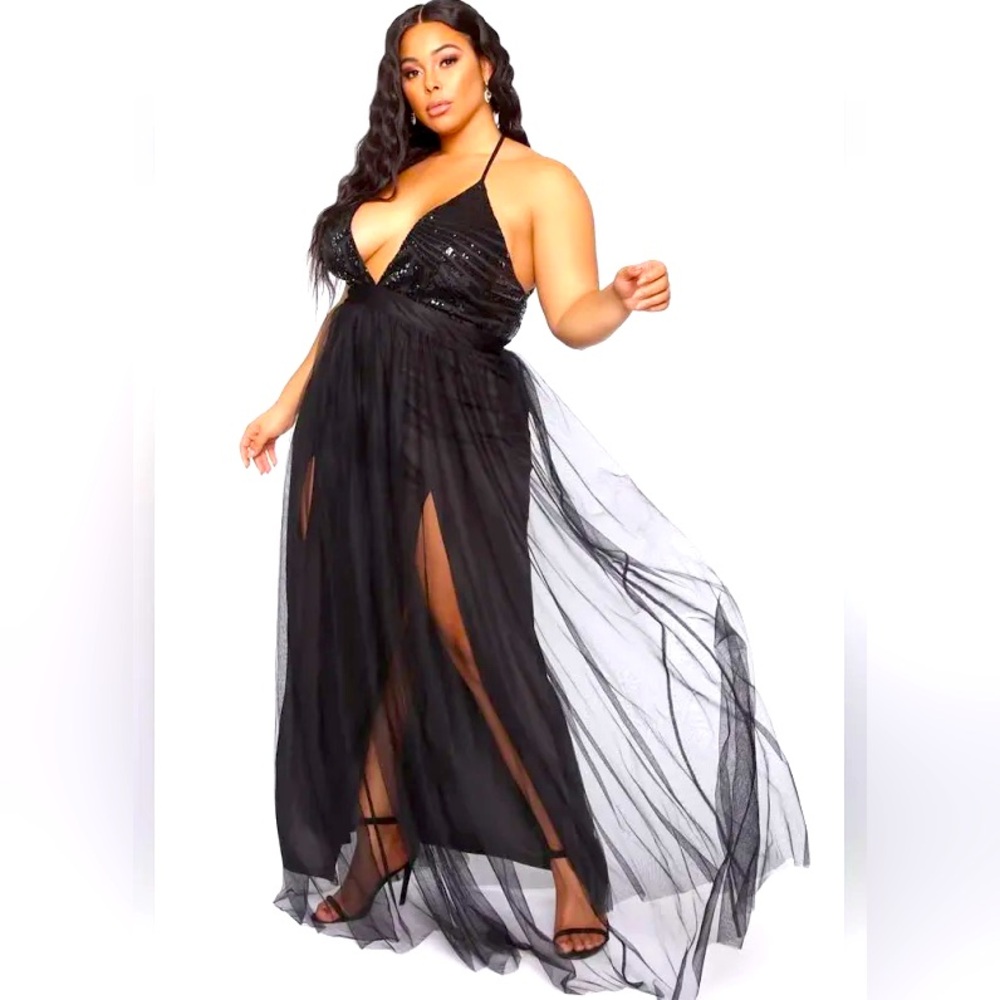 Fashion Nova Majestic Sequin Dress